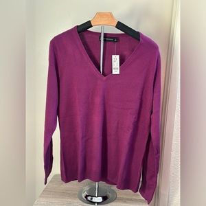 NY&C - Women’s Long Sleeve V-Neck Pullover Sweater